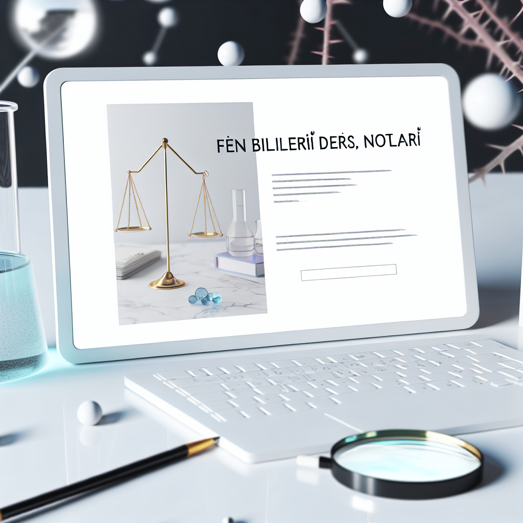 İlkokul ve üniversite fen bilimleri ders notları örnekleri, kitaplar ve deney ekipmanları